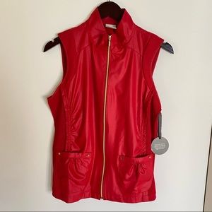 NEW Zenergy Golf by Chico's Renaissance Red Vest Woman's Size 0
